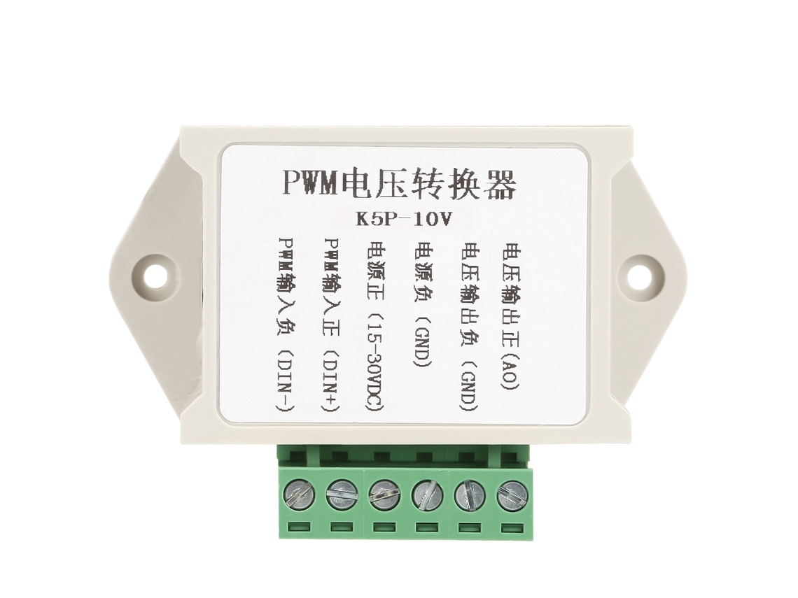 Convertidor digital-analógico PLC K5p de 10 V, señal PWM de 5 V y 1,3 kHz a voltaje de 0,5 V/10 V.