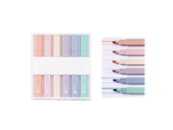 6 Bolígrafos Potenciadores De Color Pastel Con Punta Suave Para Estudiantes, Adolescentes, Niños Y Adultos.
