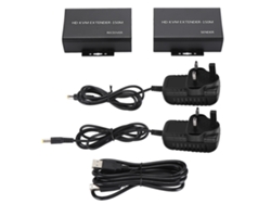 Extensor Kvm Hd 1080p, Transmisión Sin Comprimir, 150 M A Través De Cat5e/6 Con Enchufe Británico.