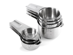2026-set De 7 Medidores De Taza De Acero Inoxidable 18/8 Con Marcas Grabadas Para Cocina Y Repostería