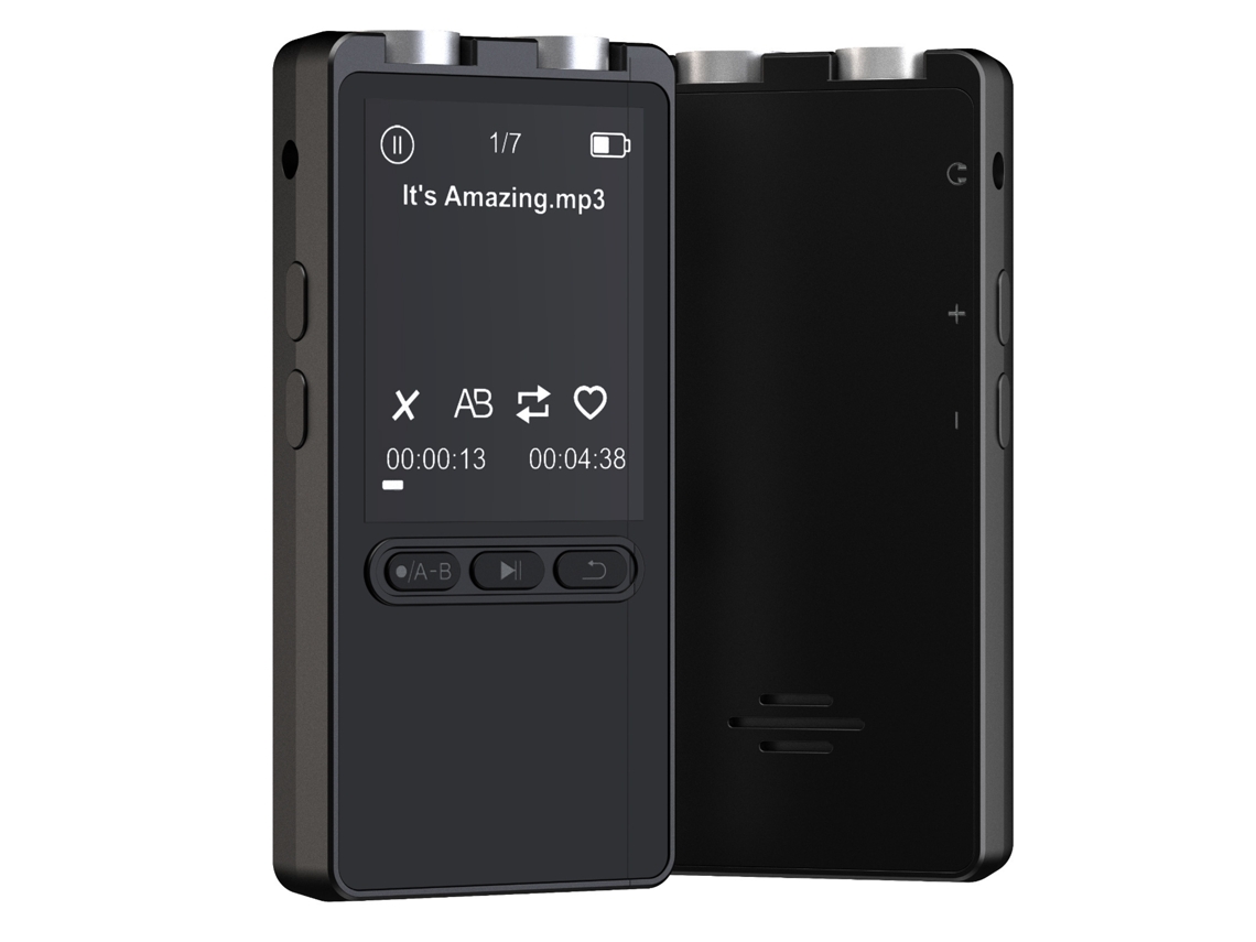 Grabadora de voz portátil inteligente con cancelación de ruido y batería de larga duración (n27 negra - 32 GB)