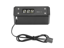 Termómetro Digital De Refrigeración Por Agua G1/4 Panel Negro Pantalla Blanca Monitor De Temperatura