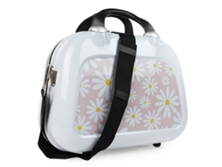 Neceser Viaje Rigido SKPAT Niza blanco-margaritas rosa (35X26x17 Cm)