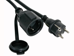 Cable Alargador de Goma - 5 M - 3G2.5 - Schuko VELLEMAN