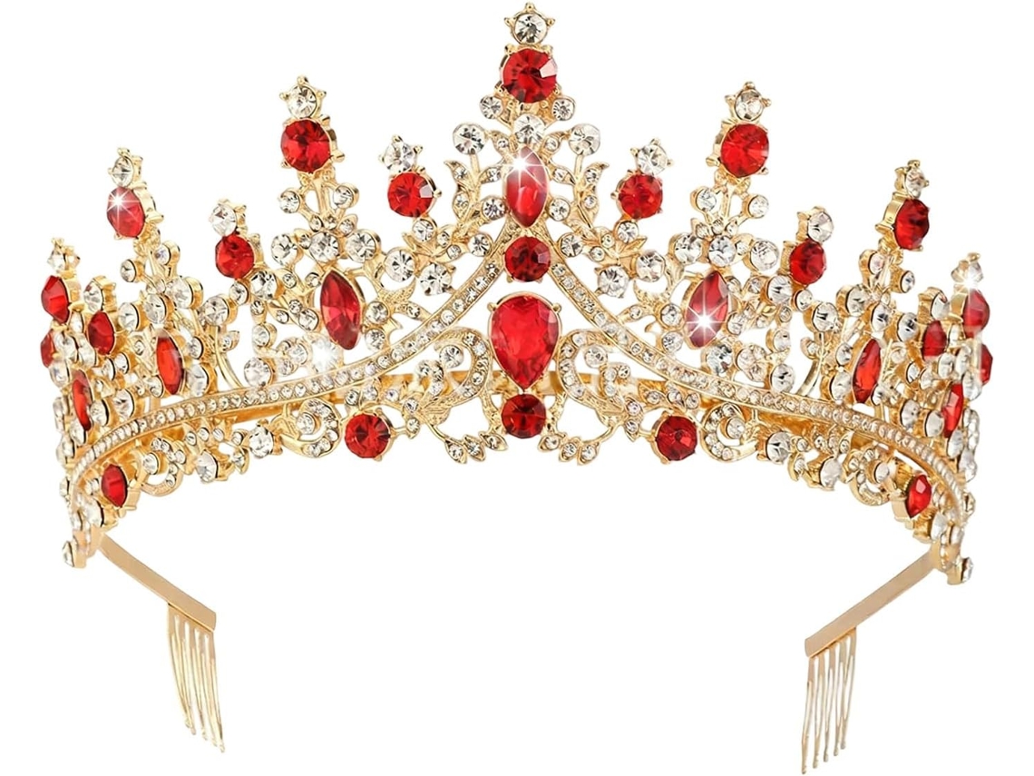 Corona Nupcial Brillante Con Asa Segura: Tocado De Boda Con Diamantes De Imitación Para La Ceremonia Y