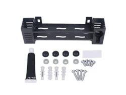 Estantería De Pared Multifuncional Para Cocina Y Baño, Acero Al Carbono, Con Soporte Para Cucharas Y Soporte Para Copas De Cerveza, 20 Cm.