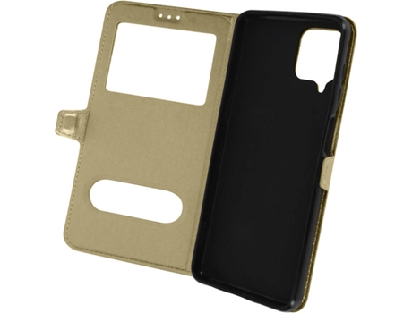 Carcasa Samsung Galaxy M32 AVIZAR Ventana de Visualización Dorado