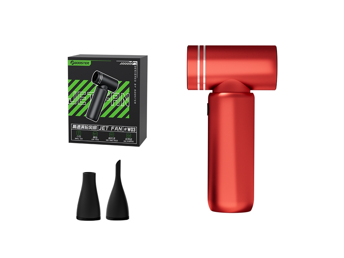 Mini Aspiradora Portátil De Alta Velocidad Con Turbina De Ventilador Supercargado (roja) De 110.000 Rpm