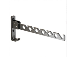 Omni-soporte De Ropa Plegable De Aluminio Para Pared Resistente 20kg Ideal Para Dormitorio Baño Y Lavandería