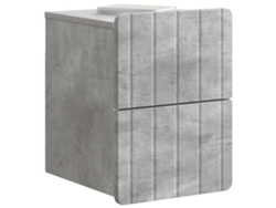 Maison Exclusive - Mesita De Noche De Pared 2 Pcs Gris Hormigón 33 X 34,5 X 43 Cm