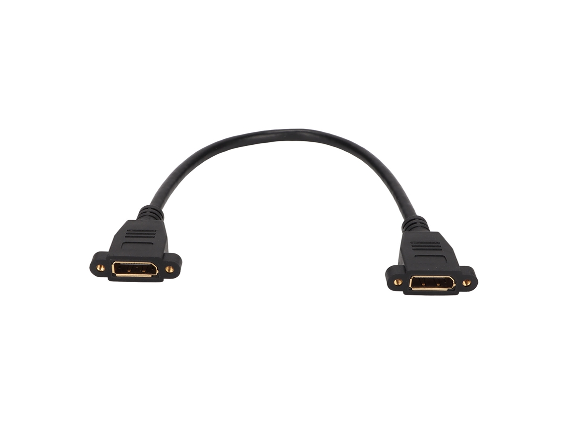 Cable De Extensión Displayport Dp Hembra A Hembra Con Soporte De Montaje, Compatible Con 4k 3840x2160.