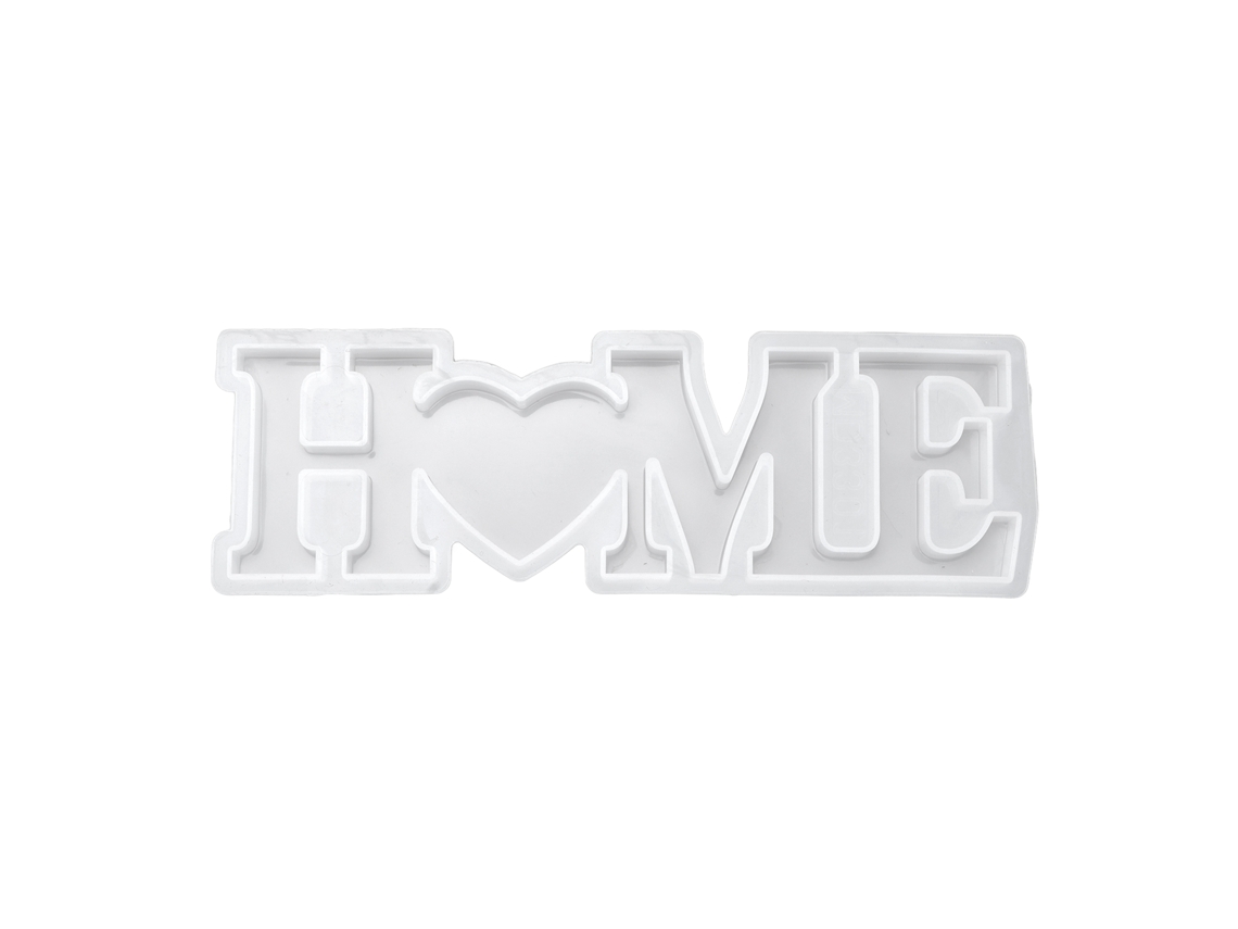 Molde De Silicona Con Letras Home Para Decoración De Cristales Epoxi Diy, Regalo De Amor Hecho A Mano