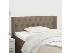 Cabecero De Tela Gris Taupe 93x16x78/88 Cm
