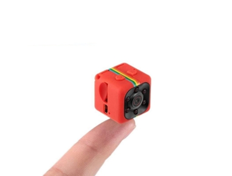 Mini câmera esportiva, visão noturna dv infravermelho, vídeo digital automotivo[vermelho-1080p]