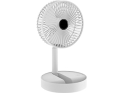 Ventilador De Escritorio Usb Ventilador Eléctrico Telescópico Portátil Ajustable 180 Grados Recargable Por