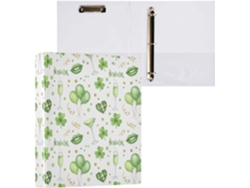 Besportble Carpeta De San Patricio Y Anillas Redondo Con Portapapeles Oficina 27,9 X 21,6 Cm 31,5 27 6