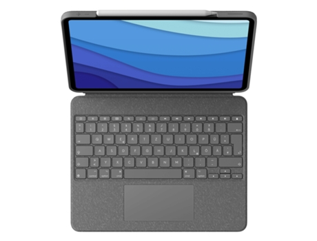 Teclado LOGITECH Combo Touch Gris Alemán