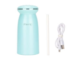 Humidificador mini USB de 350 ml con modos duales y purificación, protección de secado automático y estilo moderno.