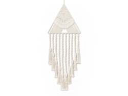 2026-30997-colgante De Pared Tejido Macramé Cazador De Sueños Decoración Hogar Blanco