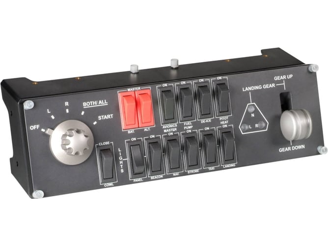 Mando Multiplataforma LOGITECH Pro Flight Switch Panel Negro