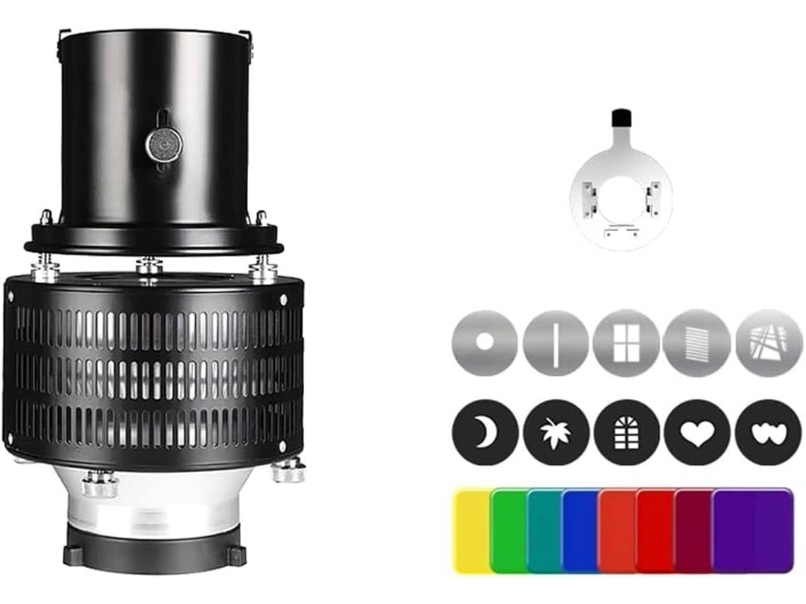 Montura Bowens, Flash Fotográfico, Snoot De Lente Cónico, Snoots De Enfoque Fotográfico, Condensador Óptico