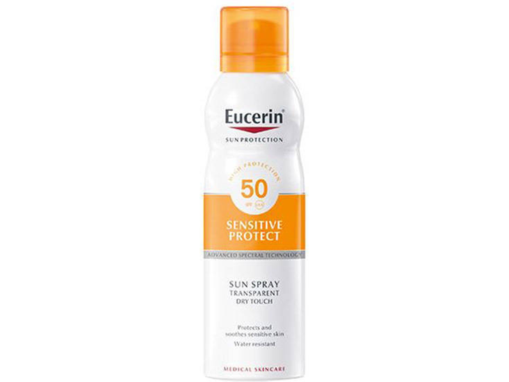 Spray Solar Transparente Dry Touch Sensitive Protect Spf50 200 Ml