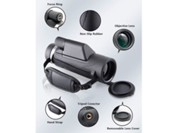 Telescopio monocular 80x100 de gran aumento para adultos con adaptador de prisma Bak4, fácil de transportar con asa de reposabrazos adecuada GUSSHIOUS