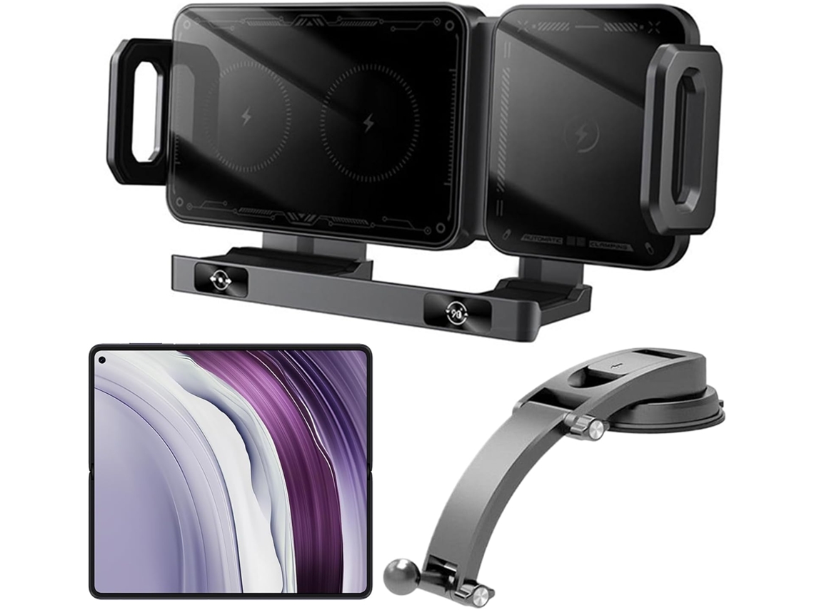 Cargador De Coche De 15 W Con Cable Y Soporte De Carga Con Pinza Para Desplazamientos Diarios, Viajes De Larga Distancia Y Vacaciones.