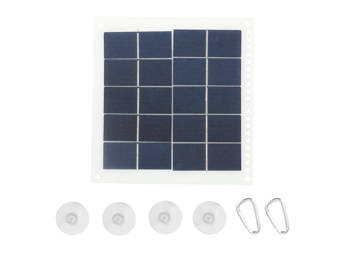 Panel Solar Portátil De Silicio Policristalino De 7 W Y 5 V Con Conexión Usb Para Viajes Al Aire Libre.