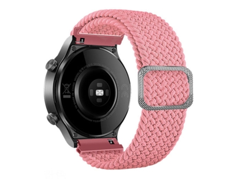 Correa de nailon 20mm para Samsung Galaxy Watch3 41mm/Garmin Forerunner 645/Huawei Watch GT 2 42mm - rosa