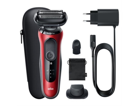 Maquinilla de Afeitar BRAUN SHAVER S6 61-R1200 S RED