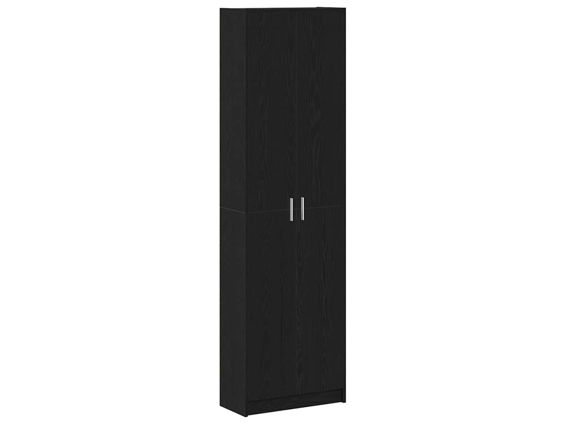Armario de roble negro de 55x25x189 cm MAISON EXCLUSIVE