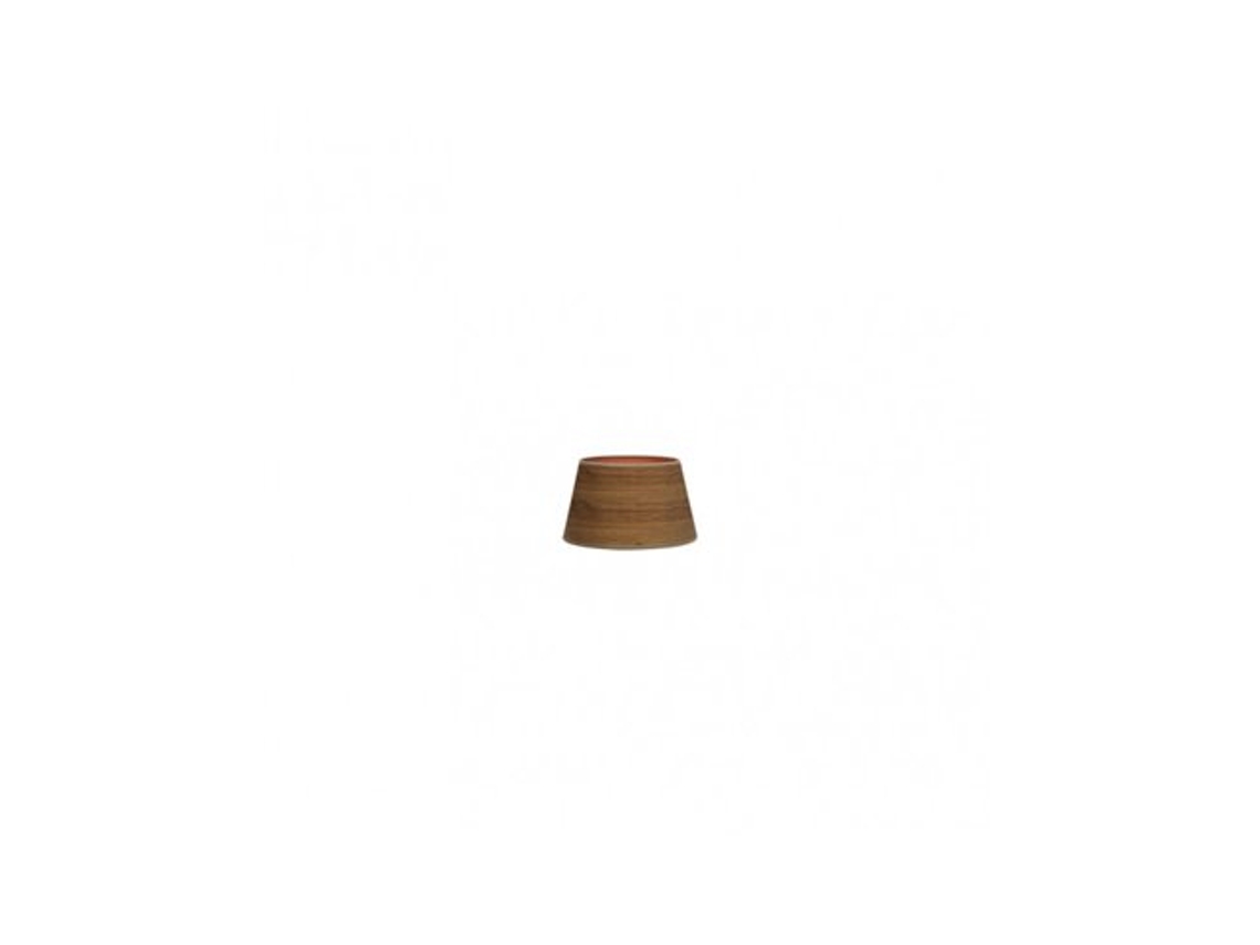 Pantalla Salma Pinza Madera Oscura 10dx8dx8h Conica Abierta