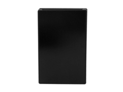 Tarjetero emergente antirrobo con bloqueo RFID, minitarjetero delgado de aleación de aluminio, color negro