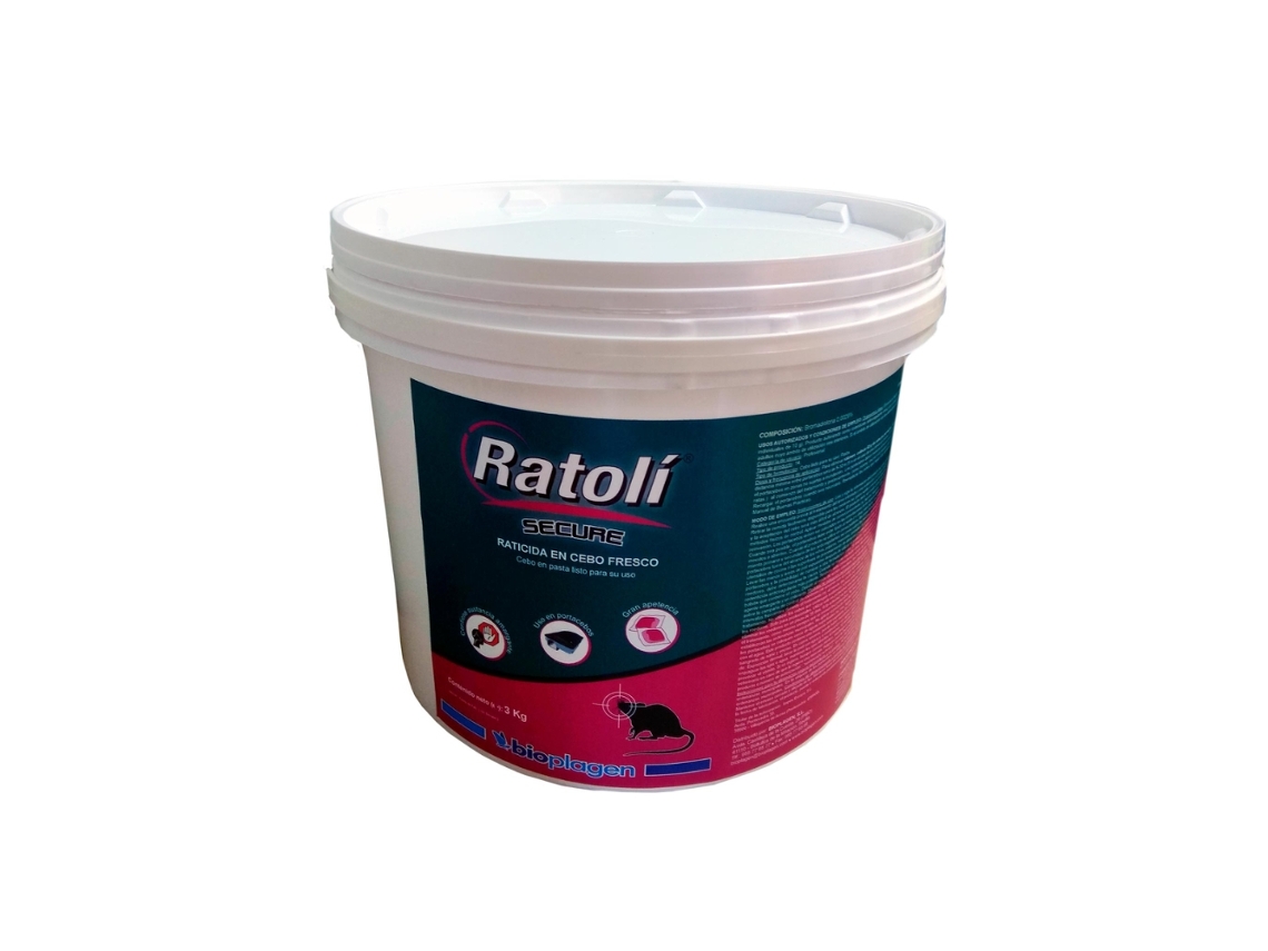 BIOPLAGEN Ratolí Secure Rod Killer Isca Fresca 3 kg