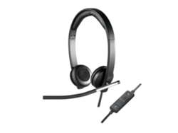 Auriculares con Micrófono LOGITECH H650E Negro y Plateado