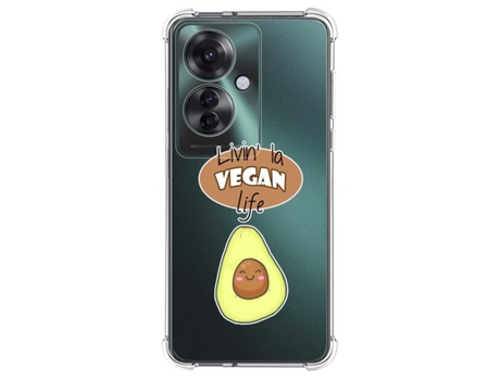 Funda Diseño Vegan Life para Oppo Reno 11F 5G TUMUNDOSMARTPHONE Silicona Multicolor