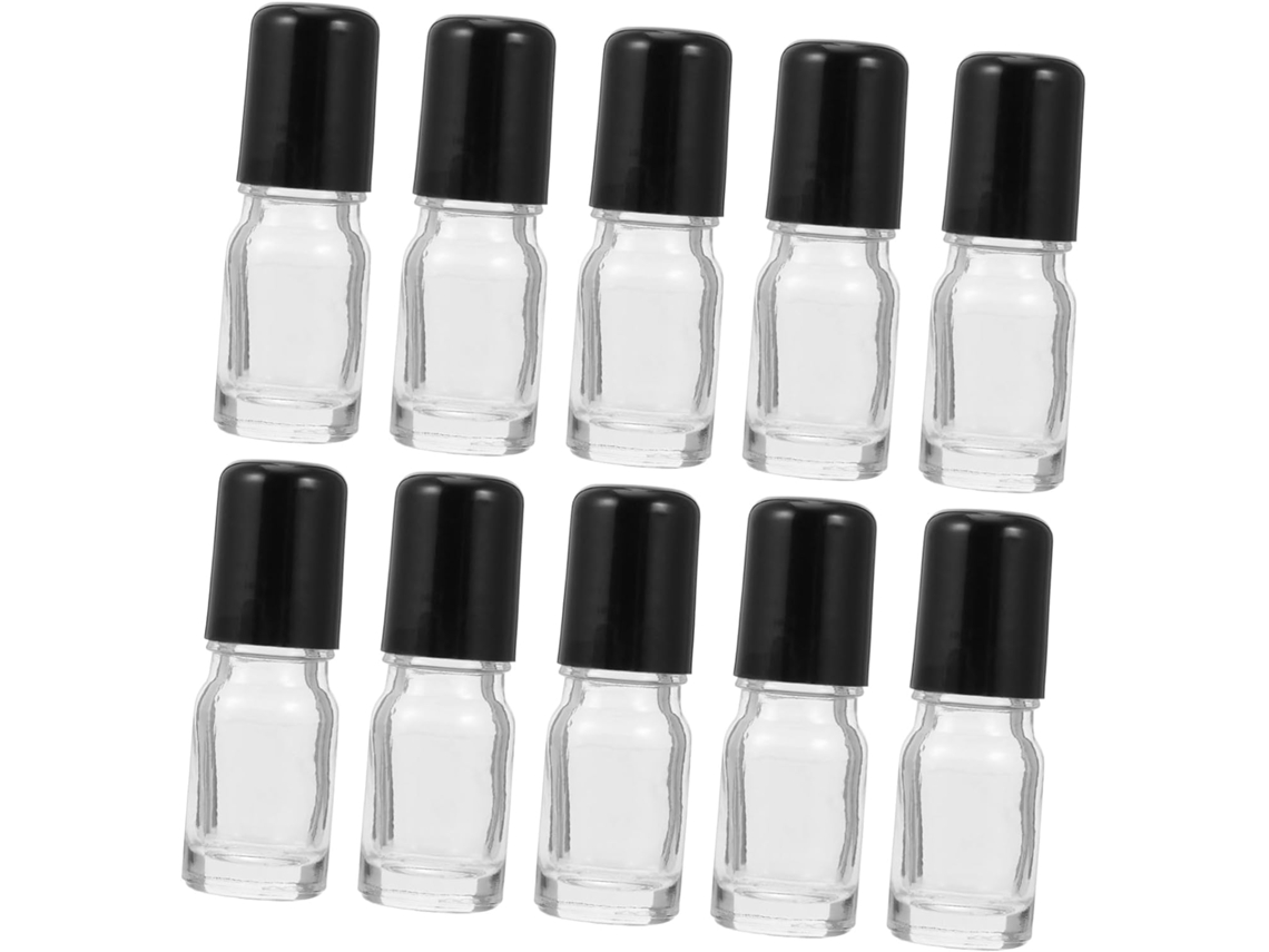 25 Piezas De Botellas De Vidrio Transparente Recargables, Botellas De Muestra Portátiles, Ideales Para