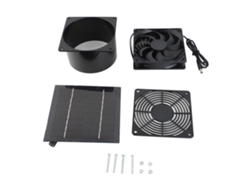 Kit De Ventilador Solar 5w 6v Impermeable Ip65 Para Gallinero Exterior Hogar