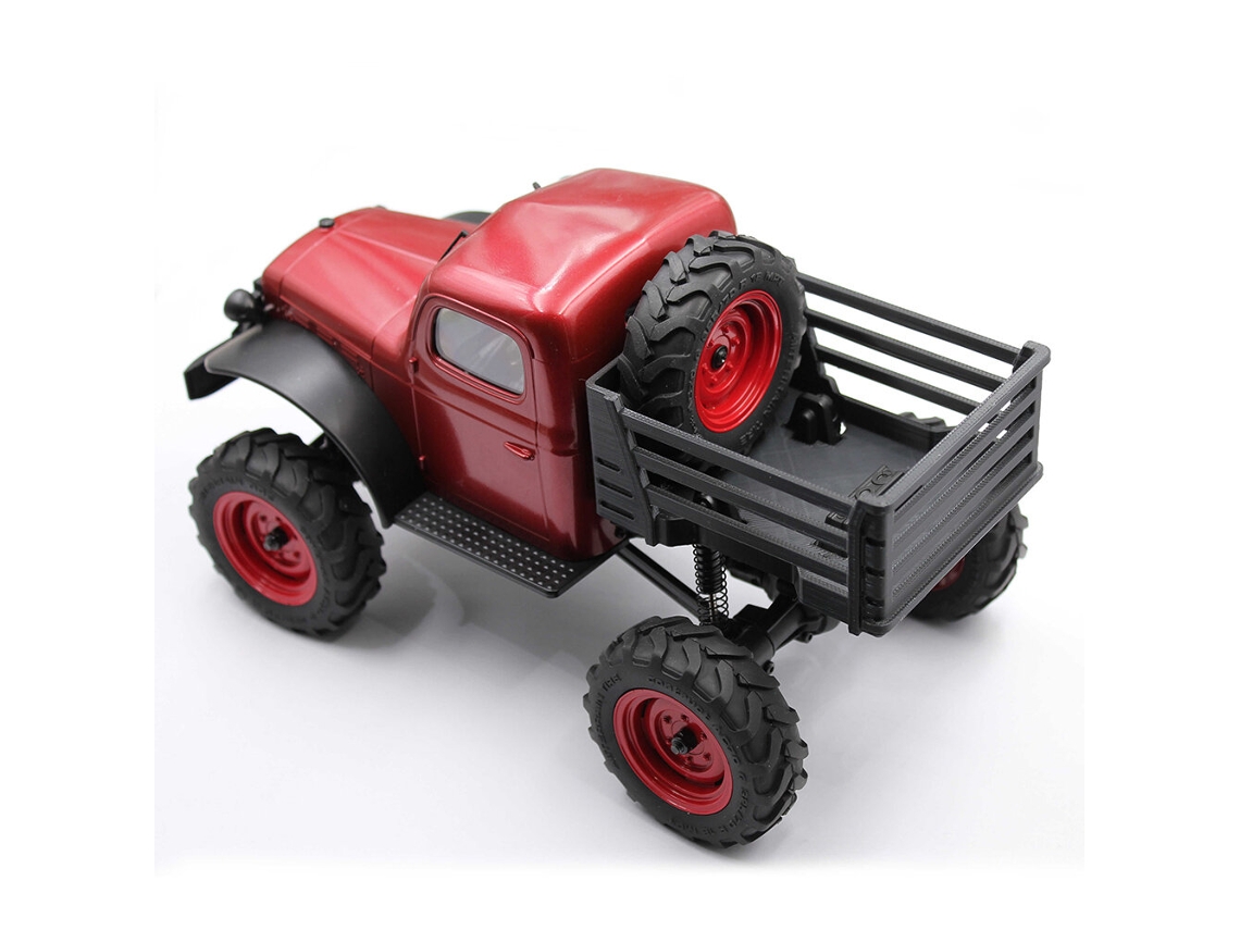 Negroqy3d Simulación Cubo Trasero Escape Tablero Piezas Mejora Caja Camioneta Fms Fcx24 Power Wagon 1/24 Modelos Vehículos Rc Accesorios Crawler