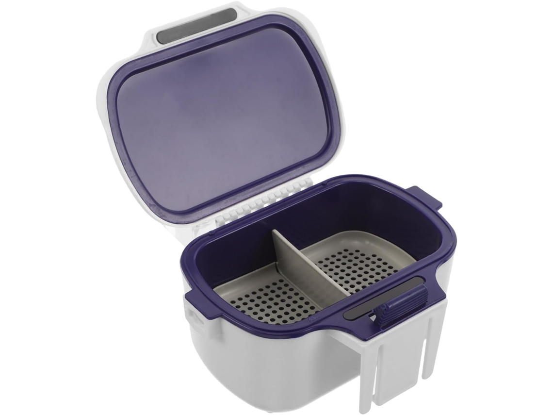 Caja De Pesca Blanca De Doble Capa Con Aislamiento Térmico, Estuche Portátil Para Señuelos Con Compartimentos.