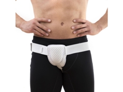 Cinturón Ajustable Hernia Inguinal Para Hombre Blanco, Compresión Suave Para Actividades Diarias