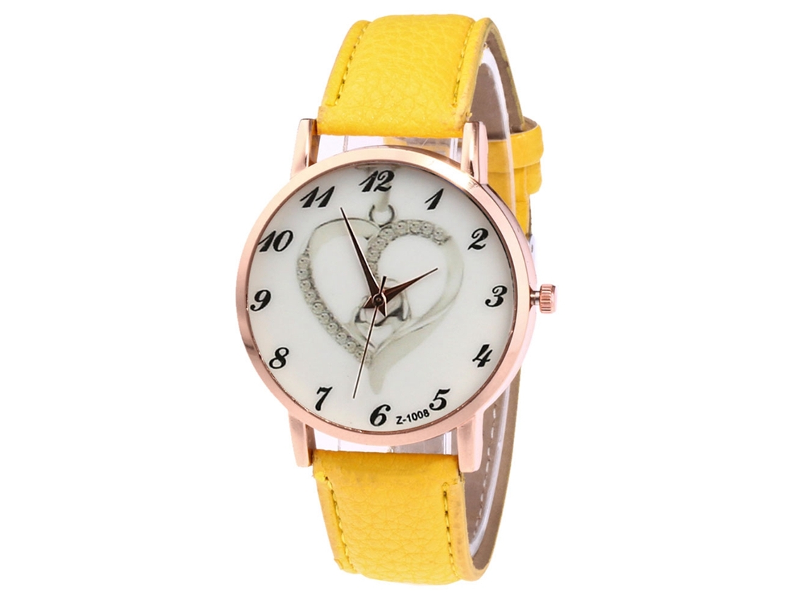 Reloj De Pulsera Zhoulianfa Z1008-ma Amarillo Con Movimiento De Cuarzo Para Hombre Y Mujer.