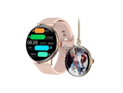 Reloj inteligente LA99 C con pantalla AMOLED de 1,85'' y llamadas Bluetooth en oro rosa. Bestvite