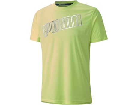 Camiseta de Hombre para Running PUMA Run Logo Amarillo (M)