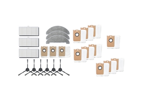 Bolsa de polvo Cepillo Lateral filtro de limpieza paño de mopa con 10 piezas bolsa de polvo Robot aspirador para aspiradora Viomi Vxvc 11 S9