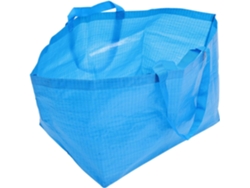Bolsa Almacenamiento Tejida Pp Doméstica Impermeable Práctica Armarios Hogar Dormitorios Azul Asa