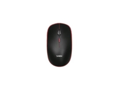 Ratón Wireless Bluetooth con Pen USB, Luz Led, Recargable, 1600 DPI, SANDA SD-3721 NEGRO ROJO