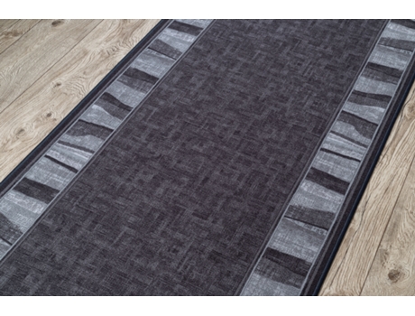 Alfombras de Pasillo Antideslizante DYWANY LUSZCZOW (100 x 700 cm - Poliamida - Gris)