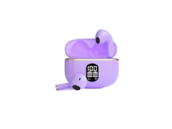 (morado) Auriculares Inalámbricos, Bluetooth 5.3, Con Pantalla De Visualización, Sonido Estéreo Hifi, Resistentes Al Agua.